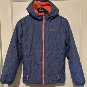 Columbia Kids Puffer Jacket in Blue and Orange